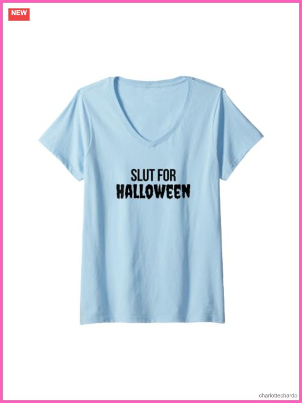 Funny Slutty Halloween Costume V-Neck T-Shirt Women's Tee